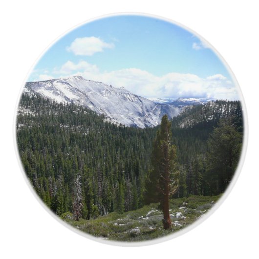 Sierra Nevada Mountains II uit Yosemite Keramische Knop (Voorkant)