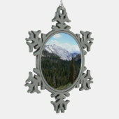 Sierra Nevada Mountains II uit Yosemite Tin Sneeuwvlok Ornament (Links)