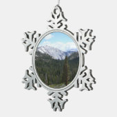 Sierra Nevada Mountains II uit Yosemite Tin Sneeuwvlok Ornament (Rechts)