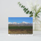 Sierra Nevada nabij bisschop, CA-briefkaart Briefkaart (Staand voorkant)