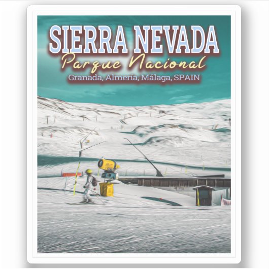 SIERRA NEVADA NATIONAAL PARK - ANDALUSIA SPANJE STICKER (Voorkant)