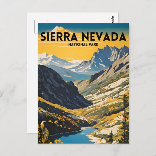 Sierra Nevada Nationaal Park Traditionele Reizen P Briefkaart (Voorkant / Achterkant)