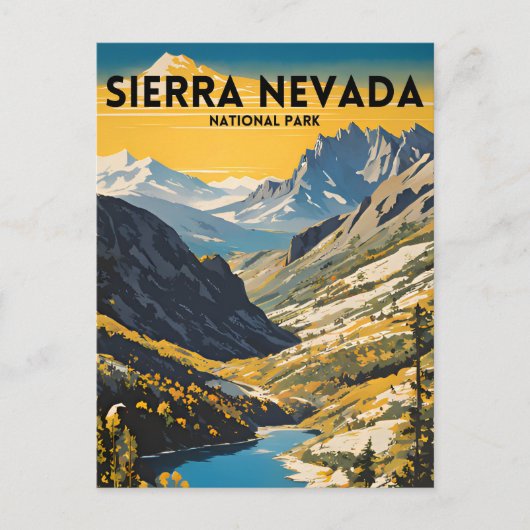 Sierra Nevada Nationaal Park Traditionele Reizen P Briefkaart (Voorkant)