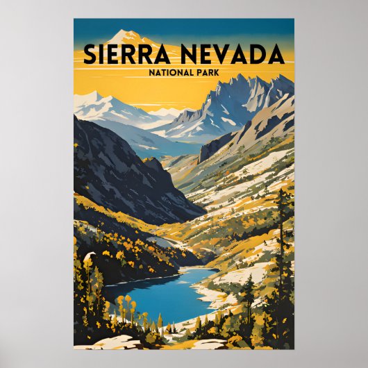 Sierra Nevada Nationaal Park Traditionele Reizen P Poster (Voorkant)
