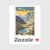 Sierra Nevada National Park Traditionele Reizen Sticker (Vel)