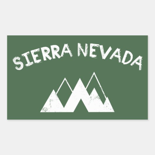 Sierra Nevada Rechthoekige Sticker (Voorkant)