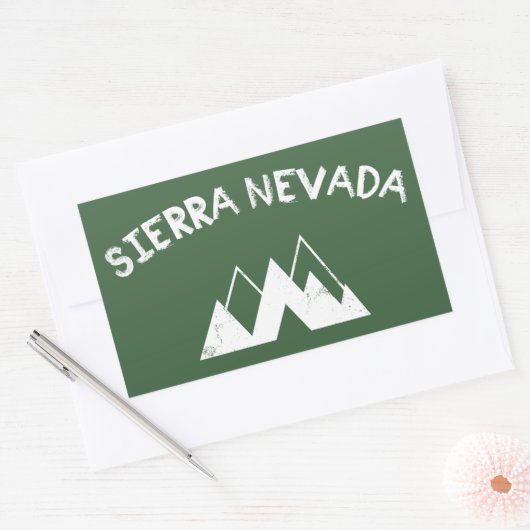 Sierra Nevada Rechthoekige Sticker (Envelop)