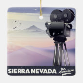 Sierra Nevada Reisposter Keramisch Ornament (Achterkant)