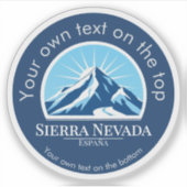 Sierra Nevada Spain España souvenir Sticker (Voorkant)
