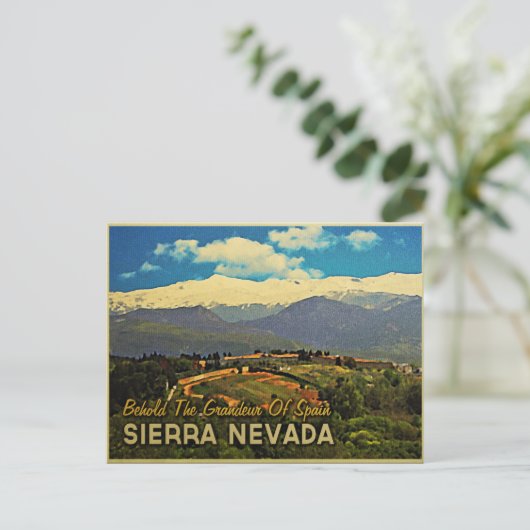 Sierra Nevada Spanje Briefkaart (Staand voorkant)