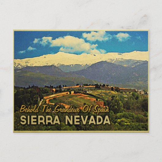 Sierra Nevada Spanje Briefkaart (Voorkant)