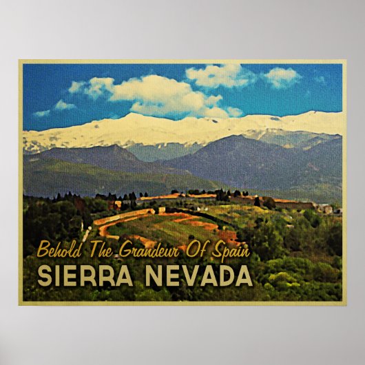 Sierra Nevada Spanje Poster (Voorkant)