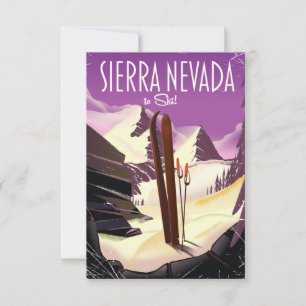 Sierra Nevada vintage skiposter