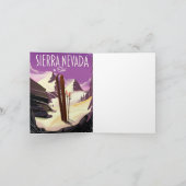 Sierra Nevada vintage skiposter Notitiekaartje (Binnen)