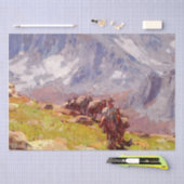 “Sierra Packer” Westerse kunst van Edgar Payne Tissuepapier (Craft)