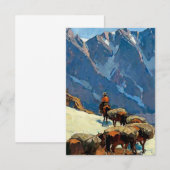 “Sierra Pass” Westerse kunst van Edgar Payne Bedankkaart (Voorkant / Achterkant)