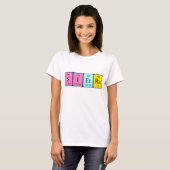 Sierra periodieke table name shirt (Voorkant volledig)