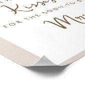 SIERRA raden hoeveel kisses Vrijgezellenfeest spel Poster (Hoek)