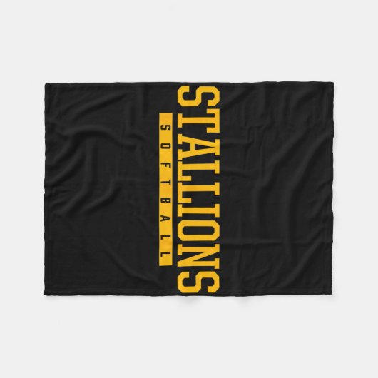 Sierra Stallions Softll Hs  Fleece Deken (Voorkant (Horizontaal))