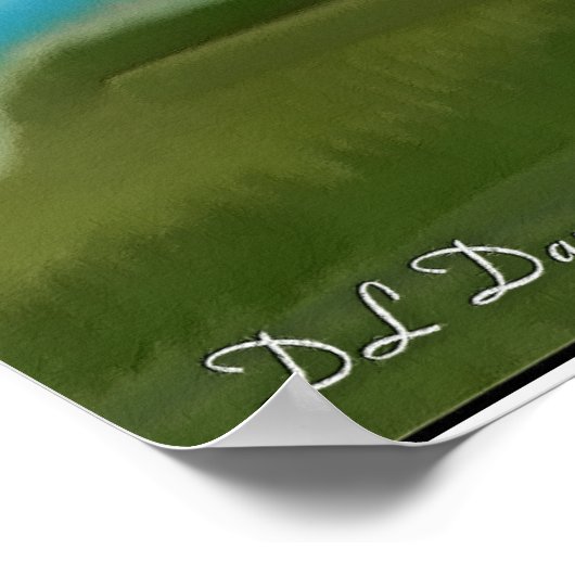 Sierra Sunrise Abstracte kunst Poster (Hoek)