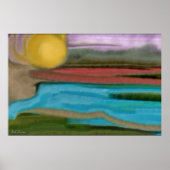 Sierra Sunrise Abstracte kunst Poster (Voorkant)