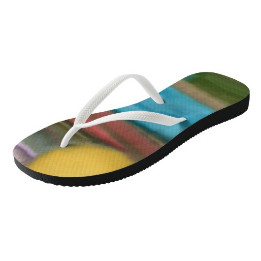 Sierra Sunrise Southwest Abstracte Art Teenslippers (Schuin)