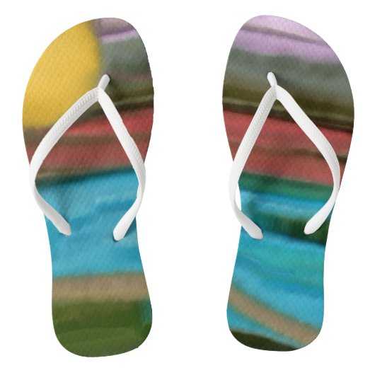 Sierra Sunrise Southwest Abstracte Art Teenslippers (Voetbed)