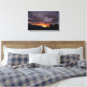 Sierra Sunset 1 omwikkelde canvas print (Insitu (Slaapkamer))