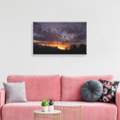 Sierra Sunset 1 omwikkelde canvas print (Insitu (Woonkamer))