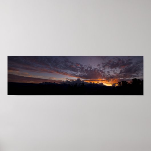 Sierra Sunset Panorama Poster (Voorkant)