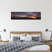 Sierra Sunset Panoramic Wrapped Canvas (Insitu (Slaapkamer))