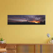 Sierra Sunset Panoramic Wrapped Canvas (Insitu (Woonkamer))