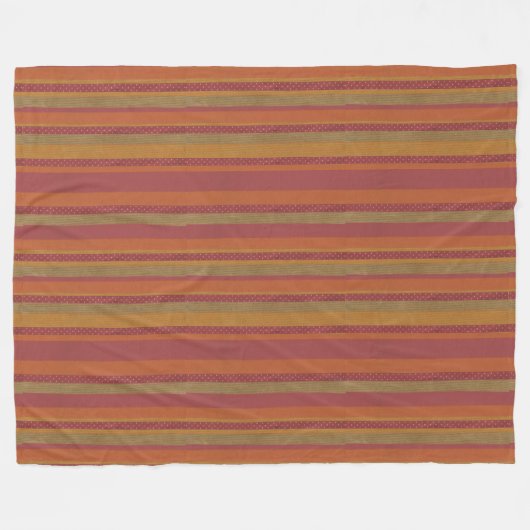 Sierra Sunset Striped Fleece Blanket (Voorkant (Horizontaal))