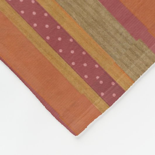 Sierra Sunset Striped Fleece Blanket Deken (Hoek)