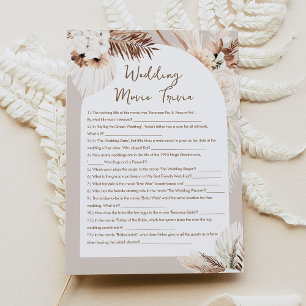 SIERRA Trouwfilm Trivia Vrijgezellenfeest Spel Kaart