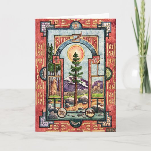 Siërra Verlicht Nevada Kaart (Voorkant)