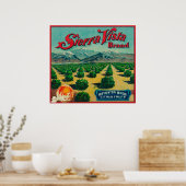 Sierra Vista - Kentekenmerk Citrus Poster (Keuken)