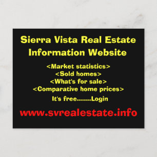 Sierra Vista Real Estate, Information Website, ... Briefkaart
