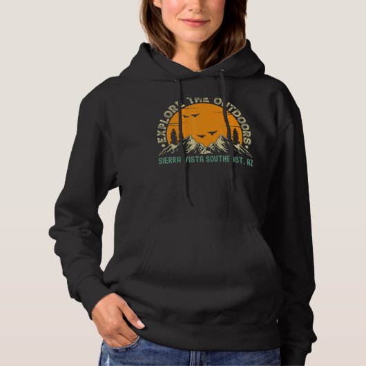 Sierra Vista Southeast Arizona Ontdek het uitzicht Hoodie (Voorkant)