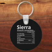 Sierra Voeding Gepersonaliseerde Naam Grappige Ker Sleutelhanger (Voorkant)