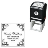 Sierrand Aangepaste Naam Adres Postadres Zelf Zelfinktende Stempel (In situ)