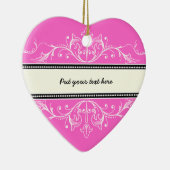 Sierrand roze wit ornament (Rechts)