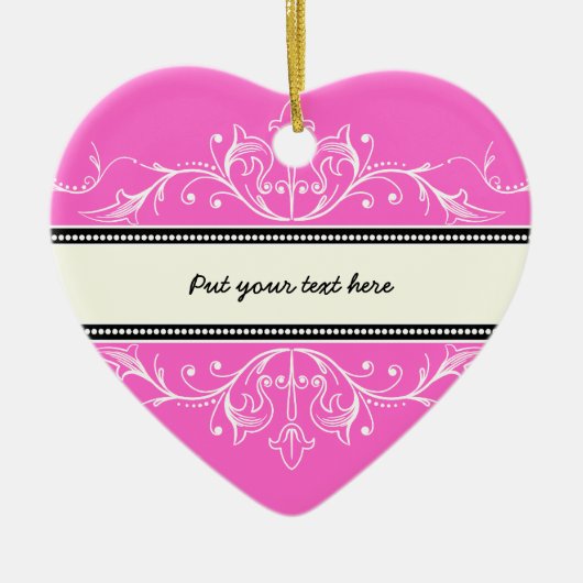 Sierrand roze wit ornament (Voorkant)