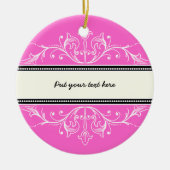 Sierrand roze wit ornament (Voorkant)