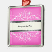 Sierrand roze witte ornament (Links)