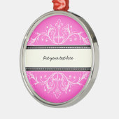 Sierrand roze witte ornament (Links)