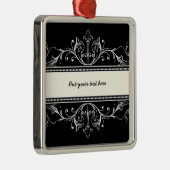 Sierrand zwart wit custom ornament (Rechts)