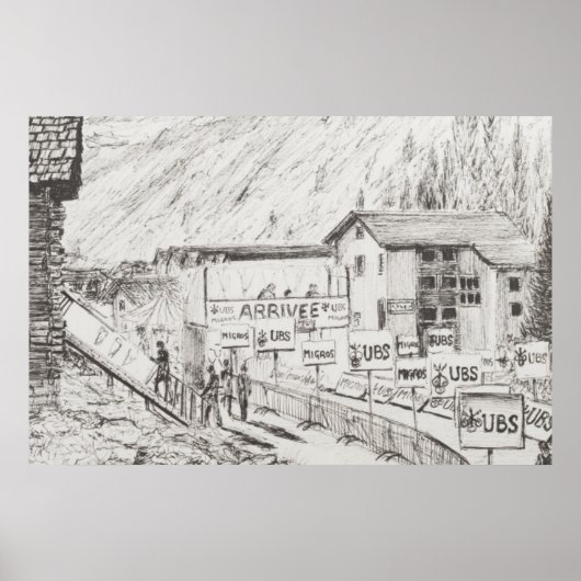 Sierre to Zinal Mountain Race The Finish 2009 Poster (Voorkant)