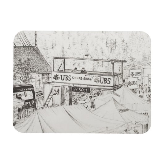 Sierre to Zinal Mountain Race The Finish 2012. Magneet (Horizontaal)