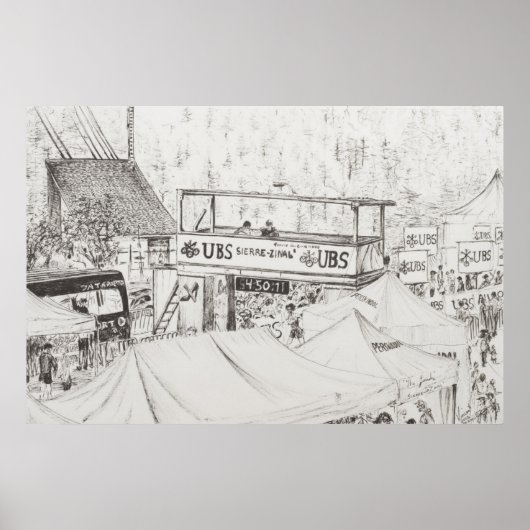 Sierre to Zinal Mountain Race The Finish 2012. Poster (Voorkant)